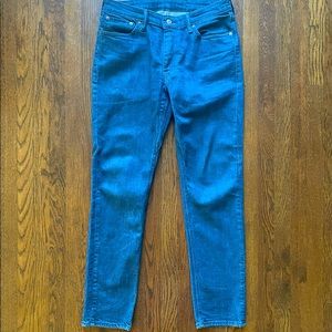 Levi’s 511 blue jeans, 33x32